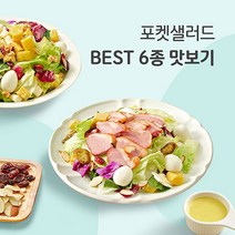 포켓샐러드 간편한 밀키트 베스트 샐러드 베스트 6종 맛보기
