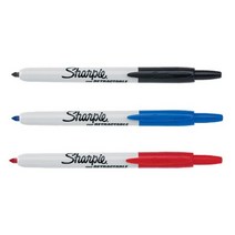 [SHARPIE] FINE TIP/ 노크식 유성펜 8색 낱색, LIME