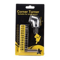 각도절단기 degree angle cutting machine 육각 비트 105 학위 코너 Turnner 각도 스크루 드라이버 소켓 홀, 01 60mm-12bits