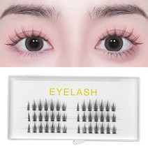 가닥속눈썹개별 속눈썹 이식 메이크업 볼륨 인조 연장 30D 풍성하고 자연스러운 세그먼트 클러스터 실 분, 01 0.07mm_06 13mm_01 C, 16 Little Devil-01