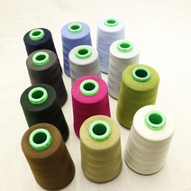SPUN POLYESTER 100% 실 (12가지 색상) 60수 재봉사 재봉실 소잉부자재 미싱부자재, 쵸코