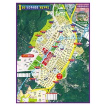 과천 재건축아파트 개발계획도 소size 코팅형 78cmx110cm 과천 지도