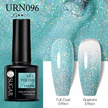 네일 폴리셔UR Sugar-네일용 젤 폴리쉬 매니큐어 7.5ML 크리스마스 반영구 베르니스 탑 코트 UV LED 컬러, 한개옵션1, 72 URN096