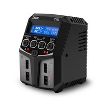 SKYRCT100 듀얼 5A 2x50w 밸런스 충전기 24S LiPo LiFe LiHV 배터리용 EU 플러그, 01 black_04 AU Plug