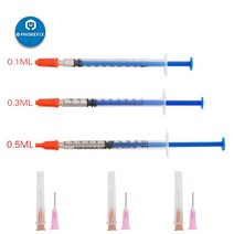 실버 접착제 0.1/0.3/0.5ML 전도성 전기 페이스트 페인트 마더 보드 PCB 수리용 로진, 04 0.5ML