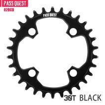 Pass Quest 82bcd FSA Alpha Drive Marlin 7 Mtb Narrow Wide Chainring 30t 32T 34T 36t RoundOval Bike B, 라운드 30T 블랙