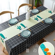 폴라도레 북유럽풍 모던 인테리어 방수 식탁보 대형 테이블보 +(L), 120X170cm, CC-0209-24-2번