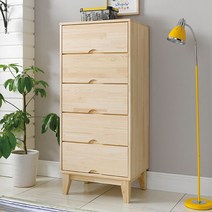 겨레 편백나무 서랍장 5단, 색상:원목