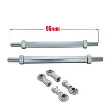 전기 팩 부품 DIY 호환 변환 49cc 전기 미니 키즈용 8mm 스티어링 타이로드 키트 볼 조인트 카트 버기 쿼드, 02 95mm, 한개옵션1