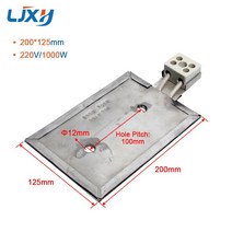 LJXH-운모 스테인레스 스틸 전기 히터 플레이트 220V 맞춤 제작 가능, 02 200x125mm