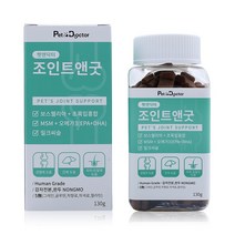 펫앤닥터 조인트앤굿 강아지 관절 영양제 130g 슬개골 애견 반려견, 2개
