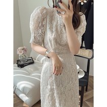 자수 레이스 피로연 원피스 상견례 돌잔치 맘 원피스
