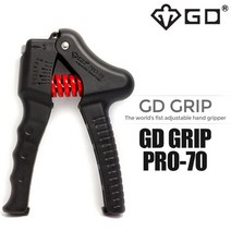GD GRIP PRO 70 (25~70kg) 강도조절 악력기 헬스용품, 블랙