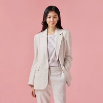 [JAJU/자주] 여 리넨 릴렉스핏 자켓_오트밀
