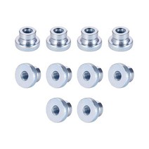 Uxcell 널링 썸 너트8x1.25mm 아이언 라운드 손잡이 패스너 10개 3D 프린터 부품용 실버 톤, M8