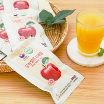 국산 100% 착즙 사과즙 100ml 30포 한박스 무배, 30개