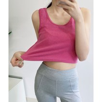 빅 사이즈 크롭 민소매 나시 XS~L