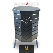 한스캠핑 와일드스토브 M(캠핑 불멍 화로대), [단품]토네이도M(본체+뚜껑)