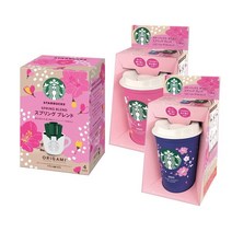 스타벅스 Starbucks 스프링 블렌드 오리가미 드립커피 4P+리유저블컵 1개 세트수량선택 색상랜덤배송