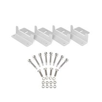 4pcs Z 스타일 태양 전지판 장착 브래킷 부식성 RV 모터 홈 지붕 태양 광 패널 브래킷 클램프