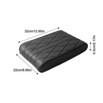 자동차콘솔 박스 팔걸이 차량용 암레스트 커버 방수 차량 센터 콘솔 자동 매트 메모리 폼 커버, 1.Black