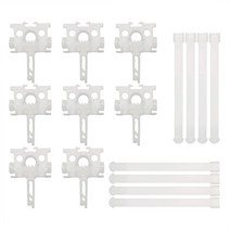 버티컬 블라인드 롤스크린 8pcs 수직 블라인드 부품 바 커튼 액세서리 H 브래킷 플라스틱 스페이서 루버 3