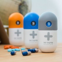 [천삼백케이] [스마트메디캡] 365안심약병(3개 SET), 블루1 + 오렌지2