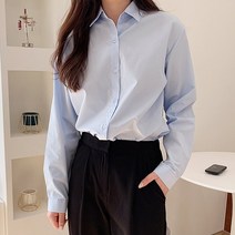 티데일리 [로켓] 포드 베이직 셔츠 여성용 무지 카라 기본 남방