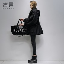 해외직구 여성 간절기 트렌치 코트 자켓 트렌치 여 하프 2021년 봄 한국판 루즈핏 올해 트렌디 카고-93121