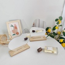 화장대 탁상 면도 아크릴 안전 거울 욕실 벽 면도경, 물결모양