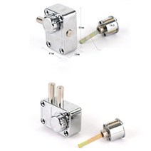 강화유리문 미니샷시문 보조키 잠금장치 서랍장키 DIY, 육각/1구
