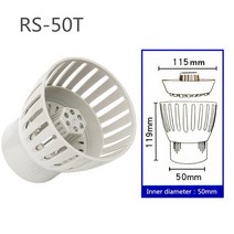 어항필터 어항여과기 필터솜 스펀지 잉어 연못 대형 연못 정원 탱크의 입구는 물고기가 해산물 연못 용 스키머에 들어가는 것을 방지합니다., RS-50T