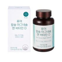 네츄럴굿띵스 퓨어 칼슘 마그네슘 앤 비타민D, 8개, 90정