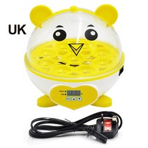 병아리부화기 가정용 자동 계란 달걀 mini 9 egg incubator 가금류 인큐베이터 brooder 디지털 온도 농장 부화장 인큐베이터 해처 치킨 오리 새 비둘기, 핑크 영국