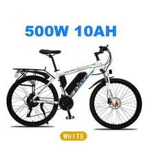 배달전기자전거 자토바이 전동 전기 자전거 EU 재고 전기 자전거 500W 전기 산악 전기 자전거 이동식 배터리 48V 480WH 전자 자전거 MTB 21 속도 전자 자전거 남성, [06] 48V 500W 10Ah, 한개옵션1