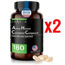 제나베아 AHCC 1500mg(1회분) 180비건 캡슐 2개