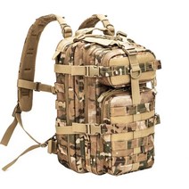 대용량 백패킹 가방 배낭여행 백팩 남성 육군 군사 전술 배낭 1000d 폴리에스터 30l 3p softback 야외 방수 배낭 하이킹 캠핑, 멀티캠