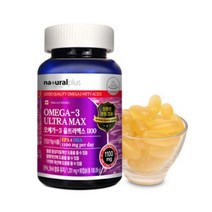 네출럴플러스 장용성 캡슐 오메가3 울트라맥스1100 1201mgX90캡슐( 1일1회 ) 비타민E 토코페롤 장용성코팅캡슐 ( 장에서흡수되어 비린내NO EPA + DHA 캐나다 혈행 기억력 혈중중성지질 인지질 소형어종 중금속위험낮춤 항산화 콜레스테롤 온가족 건강기능식품, 1통, 90캡슐