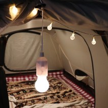 캠핑용 LED 조명 감성 랜턴 휴대용 백패킹 텐트 전등 난방텐트, 화이트