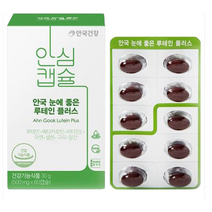 안국건강 안국 눈에 좋은 루테인 플러스 500mg x 60캡슐_kms, 단품