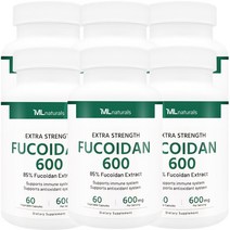 [미국번개배송] 신제품 착한명품 마이라이프 내추럴스 후코이단 600mg 60정 6병