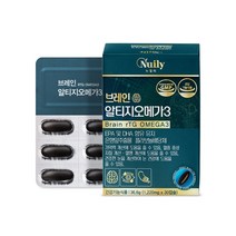 뉴일리 징코알티지오메가3 1박스 오메가3추천 RTG오메가3 임산부오메가3, 30캡슐