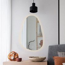 스톤형 디자인 LED 방수 거울 아일랜드 욕실 조명 인테리어 미러, 방수 LED