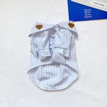여름 테디 대학 보우 타이 셔츠 슈나우저 강아지 옷 작은 우유 고양이 개 애완 동물, l, 2