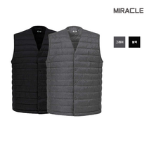 미라클 초경량 패딩 베스트 겨울 등산복 골프복 이너 얇은패딩조끼 회사로고인쇄 소량제작