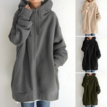 여성 오버핏 후드집업 자켓 롱맨투맨 원피스 빅사이즈 점퍼