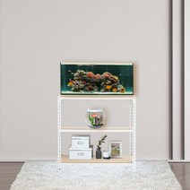 축양장 어항다이 선반 3단 800 x 300 x 750, 화이트