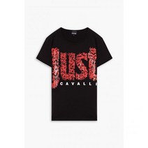 JUST CAVALLI 저스트 카발리 Logo-print cotton-jersey 티셔츠101582