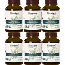 Himalaya 유기농 샤타바리 아스파라거스 60정x6, 1개, 기본