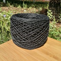 앙고라실 털실 겨울실 280m 라피아 원사 종이 잔디 면화 뜨개질 및 크로셰 Diy 밀짚 모자 가방 슬리퍼 직조, 14 Black